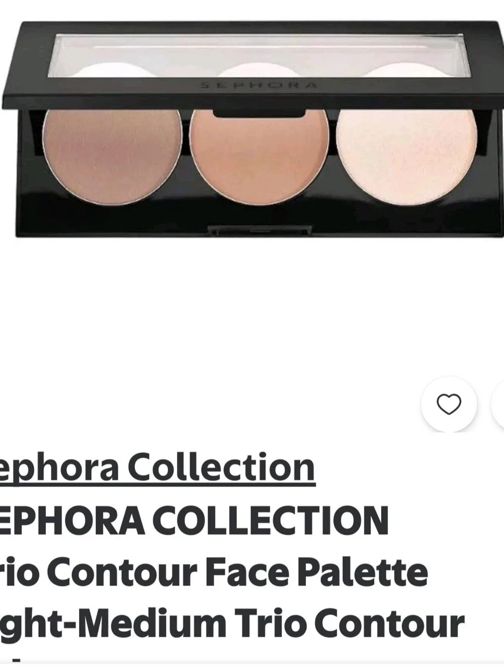 Sephora Contour Trio Palette - Light Medium